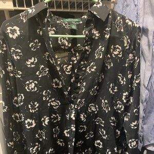 Ralph Lauren Women's Floral Voile Shirt